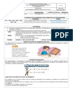 Plan de Clases 7 Matemáticas 6°