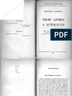 Theophile Dantioche - Trois Livres A Autolycus