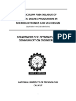 MTech - Curriculum - EC 62 Microelectronics and VLSI Design