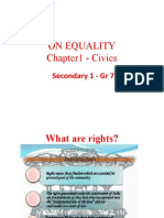 On Equality Chapter1 - Civics: Secondary 1 - GR 7