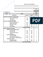 Analisis de Gastos Generales