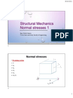 Normal Stresses: Eng. Rehab Hamza T.A at Cairo University, Faculty of Engineering