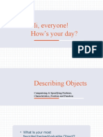 Lesson 3 - Describing Objects