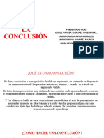 Exposición Sobre Concluciones en Investigacion