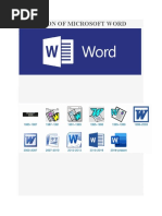 Evolution of Microsoft Word