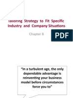 Tailoring Strategy To Fit Specific Industry and Company