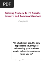 Tailoring Strategy To Fit Specific Industry and Company