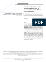 Functional Alterations of The Stomatognathic System in Pacients With Allergic Rhinitis: Case-Control Study