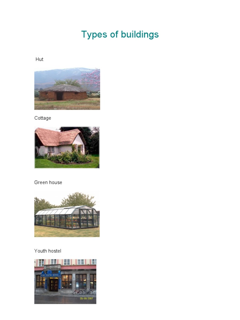 Types of Buildings-MFdez | PDF | Settlement Geography | House Types