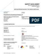 Safety Data Sheet: 1. Identification of The Substance/Preparation and of The Company/Undertaking