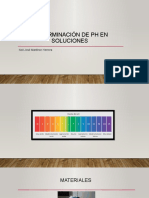 Determinación de PH en Soluciones