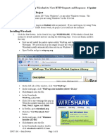 What You Need For This Project: Project 3: Using Wireshark To View HTTP Requests and Responses 15 Points