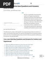 Grokking The Java Developer Interview - More Than 200 Questions To