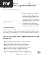 Top 100 Java Interview Questions and Answers (PDF) in 2021