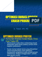 Optimasi Durasi Proyek Crash Program