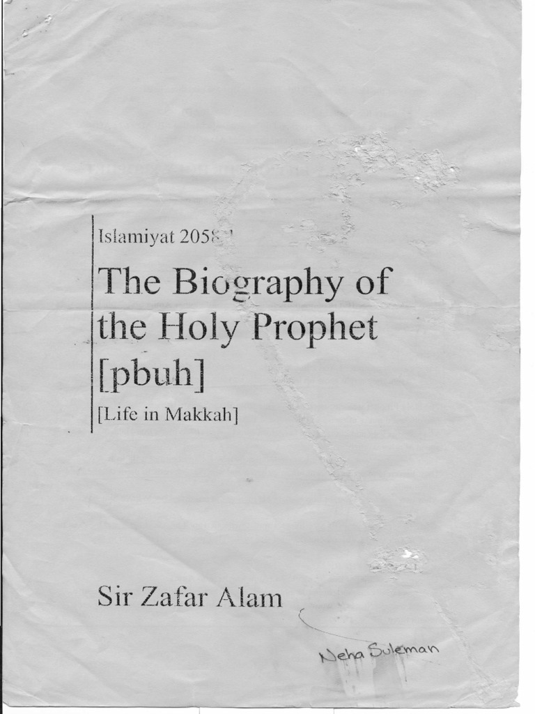 Islamiat Notes by Sir Zafar Alam | PDF