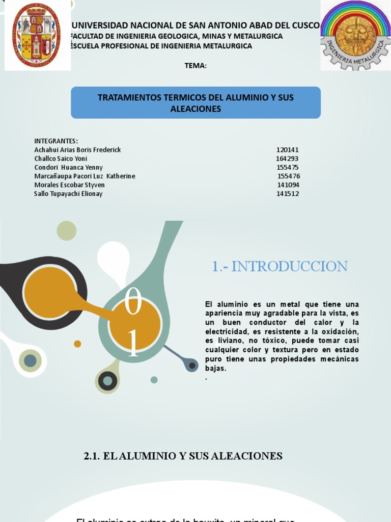 Aluminio y Sus Aleaciones | PDF | Aluminio | Tratamiento a base de calor