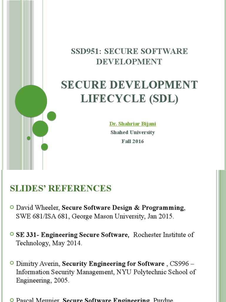SB SoftSec16 03 Security Software Engineering | PDF | Vulnerability ...