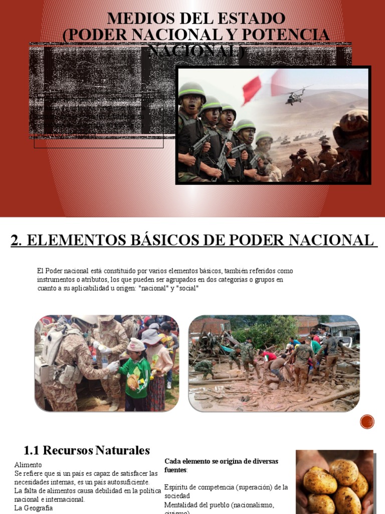 Elementos del Poder Nacional | PDF | Estado (política) | Nación