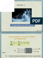 Module 1: Energy Balance on Open Systems