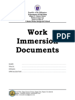 Work Immersion Documents
