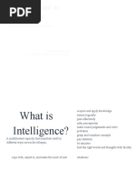 Measurement of Intelligence