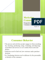Marketing Communication: Perspectives On Consumer Behavior