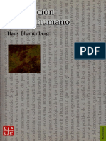 BLUMENBERG Descripción Del Ser Humano PP 411 a 464