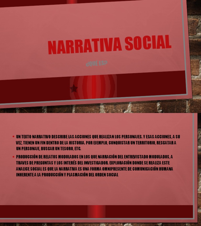 Narrativa Social | PDF | Filosofía | Historia