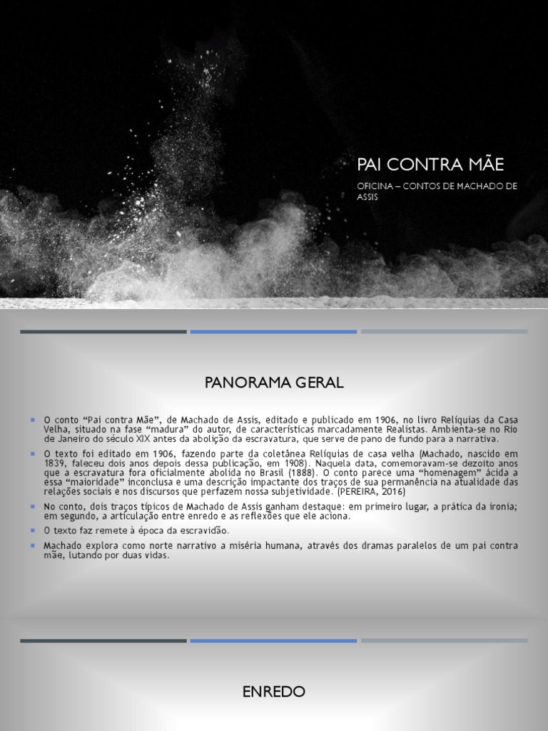 Análise do Conto "Pai contra Mãe" | PDF | Escravidão | Contos