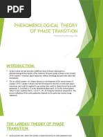 Phenomenological Theory of Phase Transition: Presented by Niratyaya Das