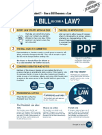 Handout 1 How A Bill Becomes A Law