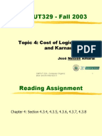 CMPUT329 - Fall 2003: Topic 4: Cost of Logic Circuits and Karnaugh Maps