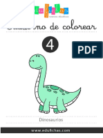 Edufichas - Cuaderno de Colorear 04 - Dinosaurios