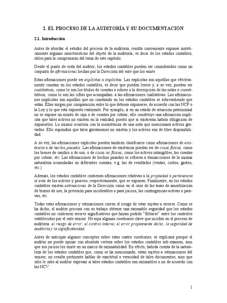 Proceso de Auditoría y Documentación | PDF | Auditoría | Contralor
