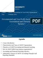 Governmental and Non-Profit Accounting (G&NP) : Environment and Characteristic Session 1