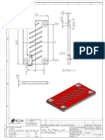 Plate design with dimensions and tolerances
