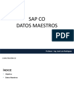 SAP-CO - Datos Maestros