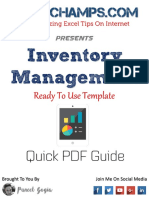 Excel Inventory Management Template Quick PDF Guide