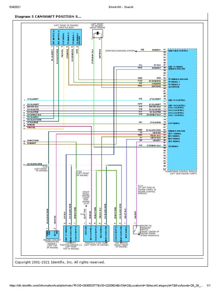 Camshaft Position Sensor Wiring Diagram