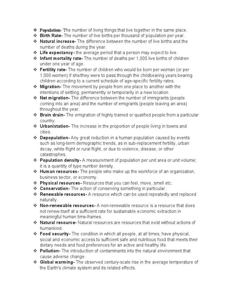 Social Studies Glossary PDF Nature Environmental Social Science
