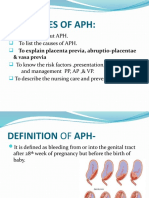 Objectives of Aph:: To Define About APH. To List The Causes of APH