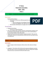 5th Form Curriculum Guide For Visual Arts