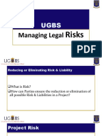 Managing Legal Risks & Reducing Liability