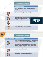 Tipos de clasificadores y ejemplos