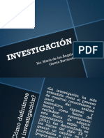 Tema 1 INVESTIGACIÓN Nociones Generales