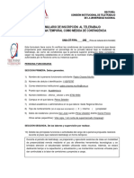 FORMULARIO DE INSCRIPCION TELETRABAJO UNA CONTINGENCIA - I Ciclo 2021