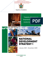 National Development Strategy 1: Republic of Zimbabwe