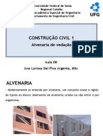 Aula 08 - Alvenaria de Vedacao