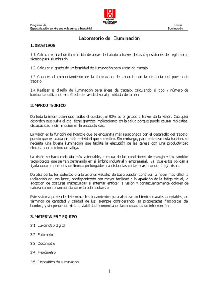 Laboratorio de Iluminación | PDF | Encendiendo | Luz de la calle
